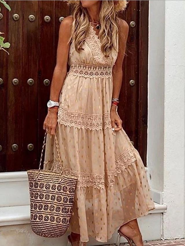 Women's A-Line Dress Maxi long Dress - Image 2