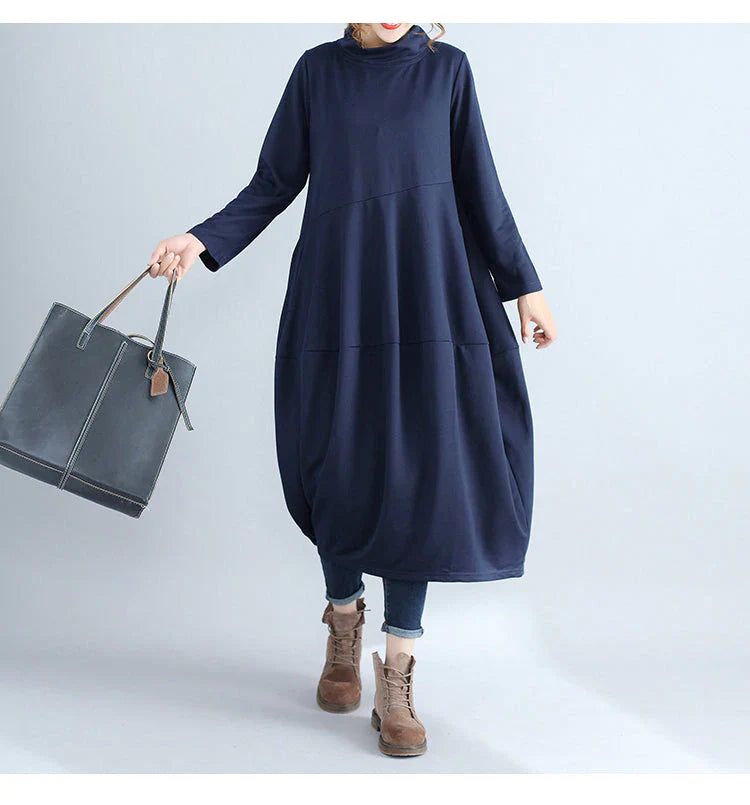 Fashion Plus Size Long Sleeve Hoodie Fall Dresses - Image 3